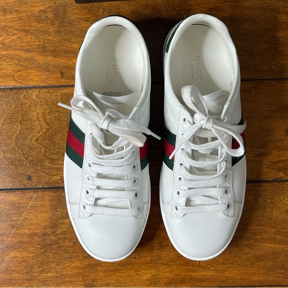 Gucci Shoes - Gucci Ace Leather Sneakers for woman
